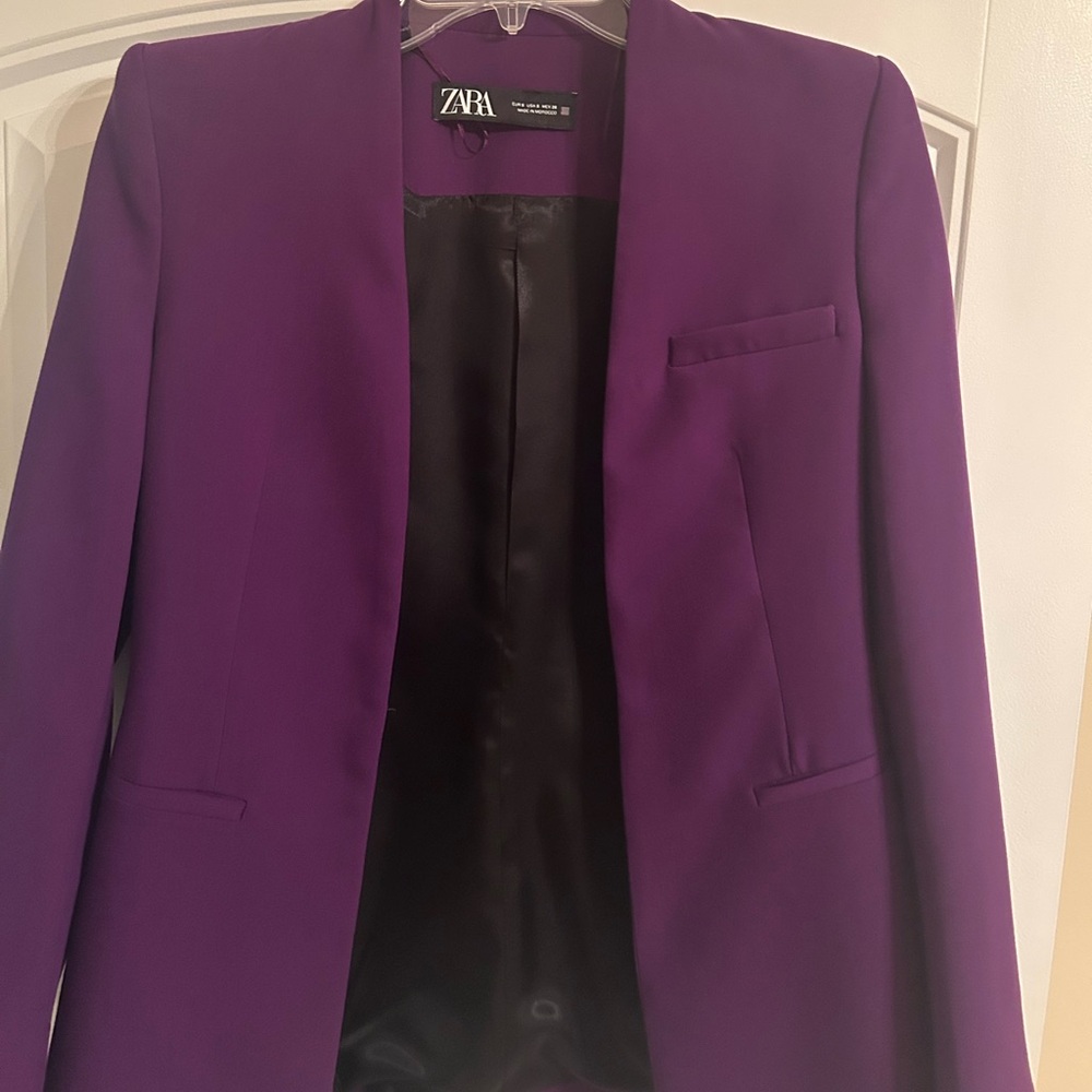 Zara Deep Purple Blazer